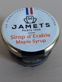 Sirop d'rable Jamts : carton de 96 x 28g